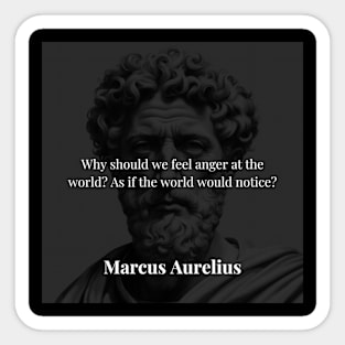 Marcus Aurelius's Contemplation Sticker